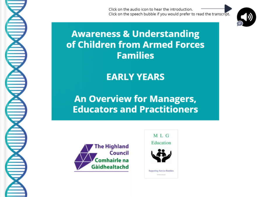 Awareness and Understanding of Children from Armed Forces Families